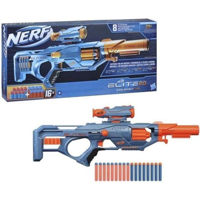 NERF - Elite 2.0 - Blaster Eaglepoint RD-8 - 8 fléchettes - Personnalisable