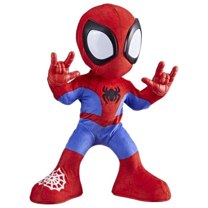 Spidey danse et rampe, peluche interactive avec musique et sons, jouets de super-héros a partir de 3 ans, Spidey et ses Amis Extraor