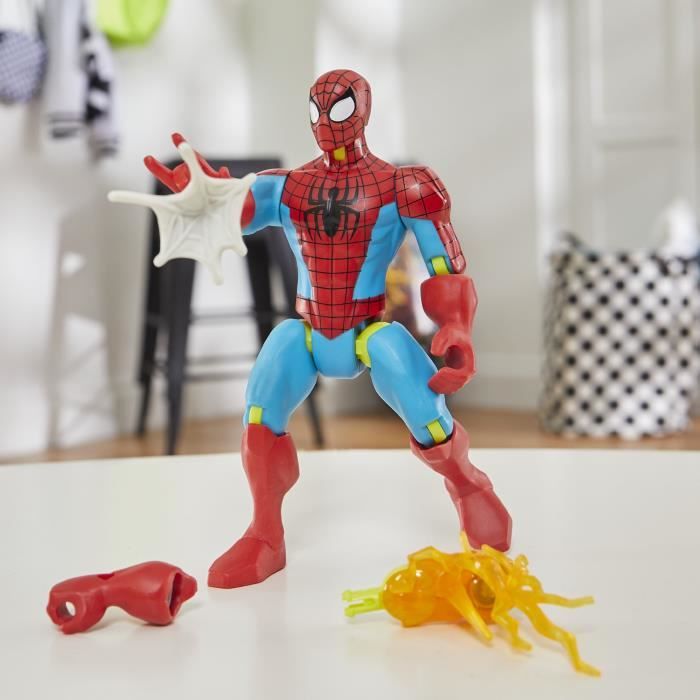 MixMashers SpiderMan, figurine 12 cm personnalisable a mélanger et combiner avec accessoires, Marvel, des 4 ans