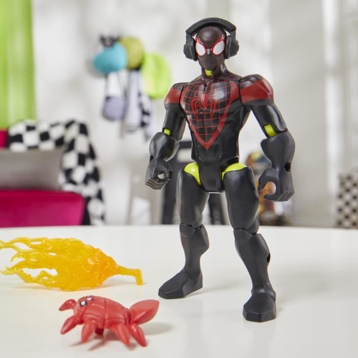 MixMashers Miles Morales, figurine personnalisable a mélanger et combiner avec accessoires, Marvel, Des 4 ans