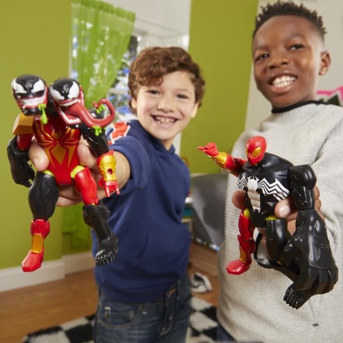 MixMashers Miles Morales, figurine personnalisable a mélanger et combiner avec accessoires, Marvel, Des 4 ans