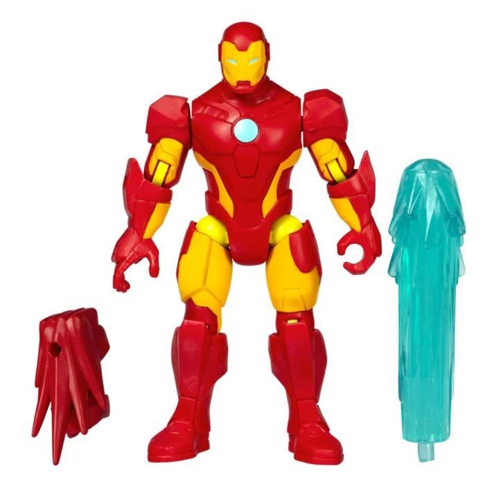 MixMashers Iron Man, figurine 12 cm personnalisable a mélanger et combiner avec accessoires, Marvel, des 4 ans