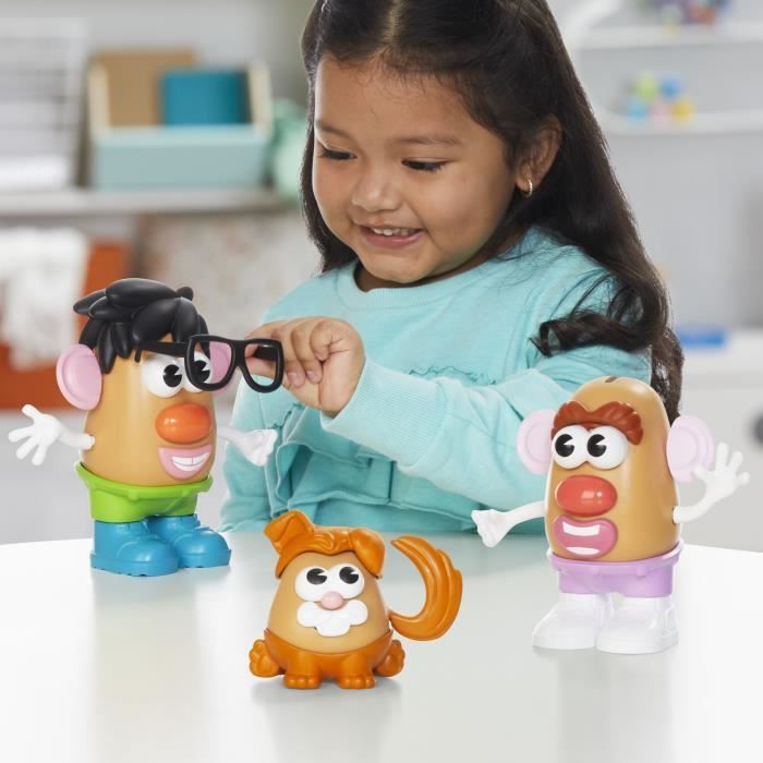 Potato Head Méga patate coffret avec 42 pieces dont une boîte de rangement, jouets préscolaires créatifs pour enfants, des 2 ans