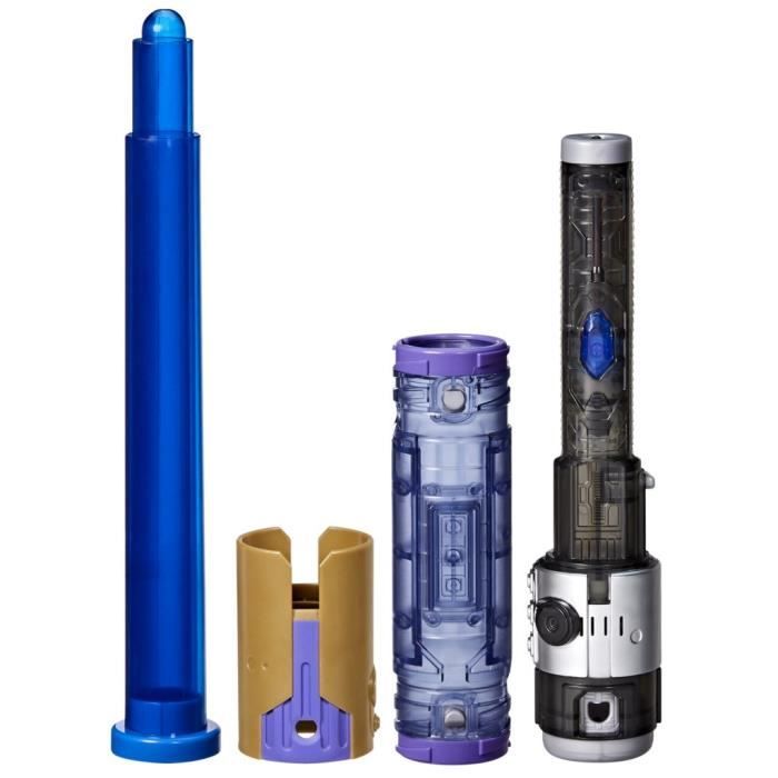 Sabre laser Èlectronique MaÓtre Jedi Sol, bleu personnalisable officiel sous licence Star Wars Lightsaber Forge Kyber Core, des 4 an