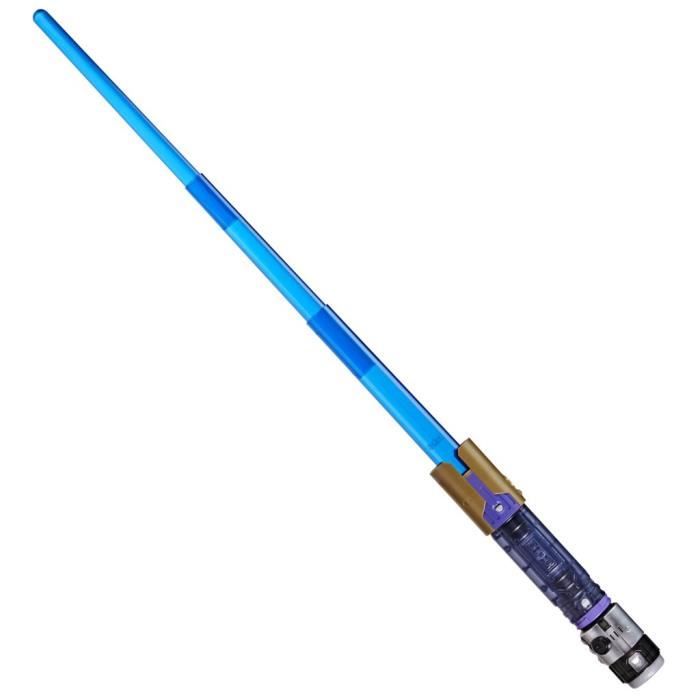 Sabre laser Èlectronique MaÓtre Jedi Sol, bleu personnalisable officiel sous licence Star Wars Lightsaber Forge Kyber Core, des 4 an