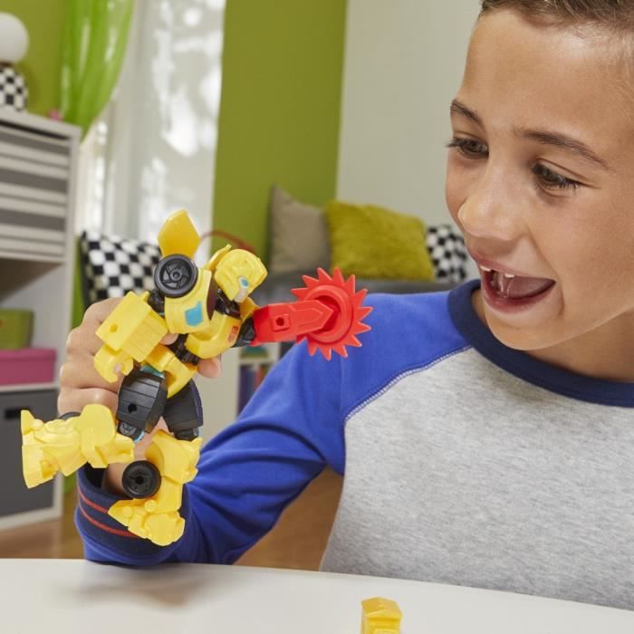 MixMashers Bumblebee, figurine personnalisable a mélanger et combiner avec accessoires, Transformers, Des 4 ans