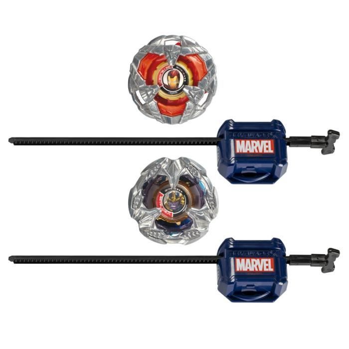 Beyblade X Multipack Toupie Iron Man 4-80B vs. Thanos 4-60B, Marvel , Des 8 ans
