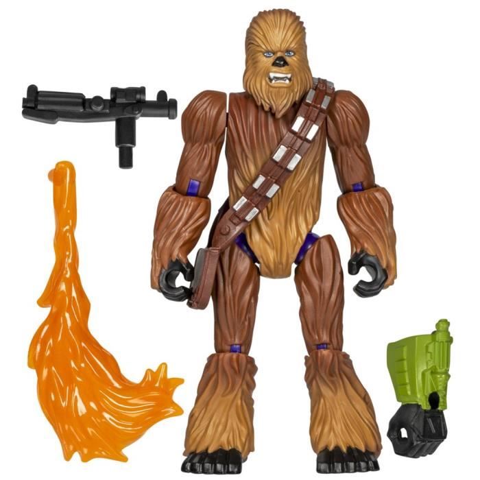 MixMashers Chewbacca, figurine 12 cm personnalisable a mélanger et combiner avec accessoires, Star Wars, des 4 ans