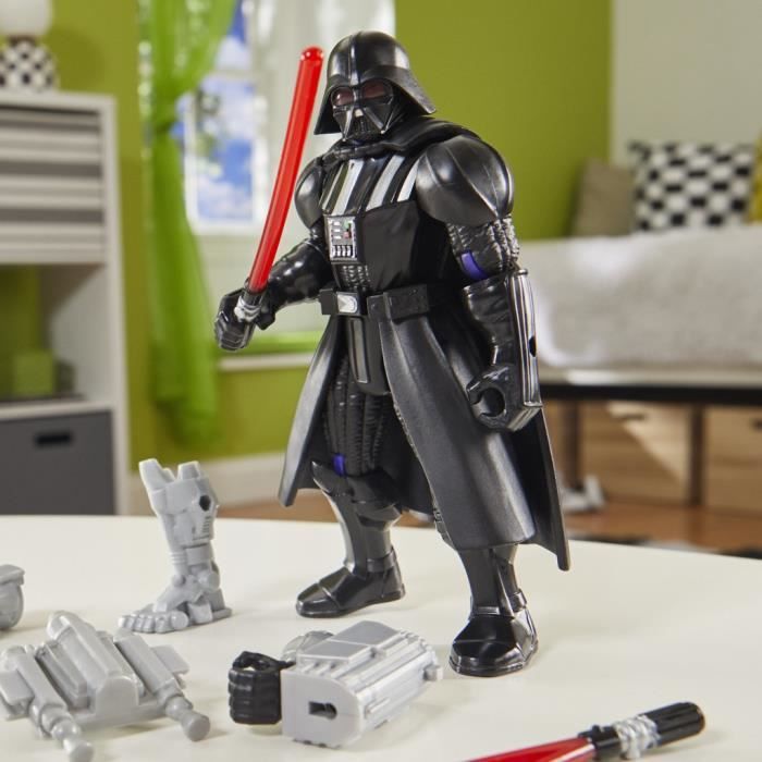 MixMashers Dark Vador, figurine 12 cm deluxe personnalisable a mélanger et combiner avec accessoires, Star Wars, Des 4 ans