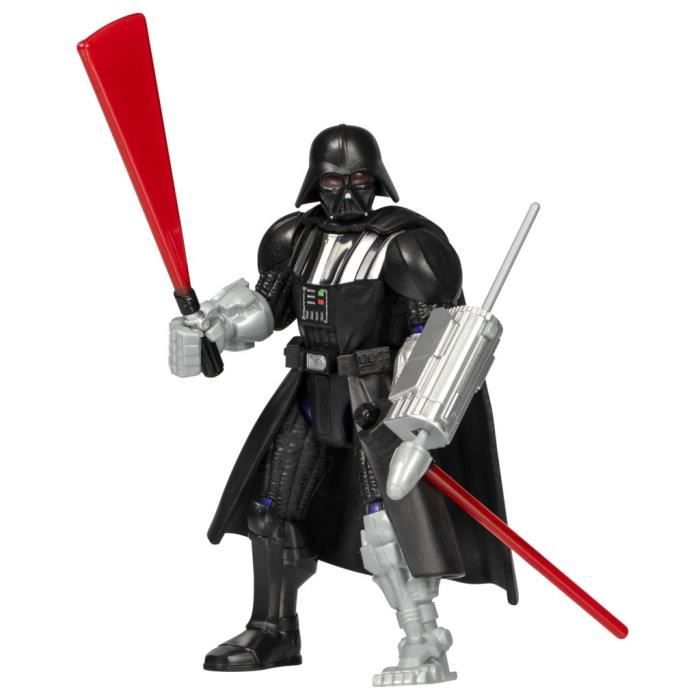 MixMashers Dark Vador, figurine 12 cm deluxe personnalisable a mélanger et combiner avec accessoires, Star Wars, Des 4 ans