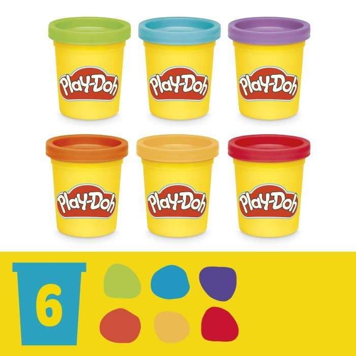 Play-Doh Starters Dino des formes et couleurs, loisirs créatifs de pâte a modeler pour enfants, des 2 ans