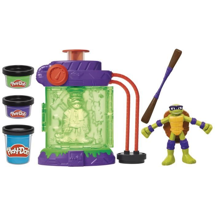 Play-Doh Les Tortues Ninja Station de mutation, coffret de pâte a modeler, loisirs créatifs pour enfants, des 4 ans