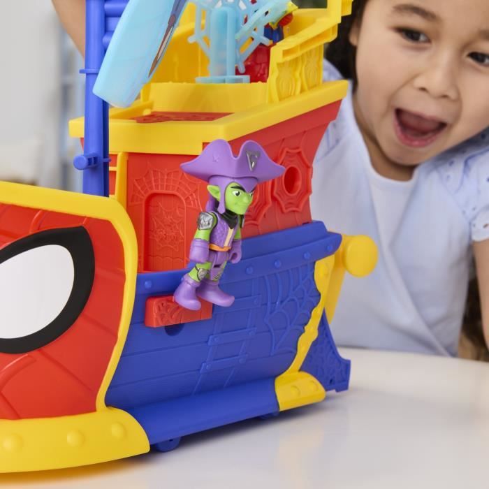 Bateau de pirates Spidey Bulles et toiles Water-Webs, Marvel Spidey et ses Amis Extraordinaires, des 4 ans