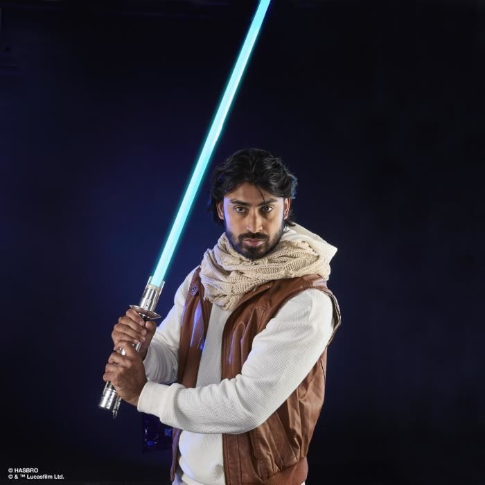 Sabre laser électronique Ezra Bridger Force FX Elite avec LED et effets sonores premium, Star Wars The Black Series, a partir de 14