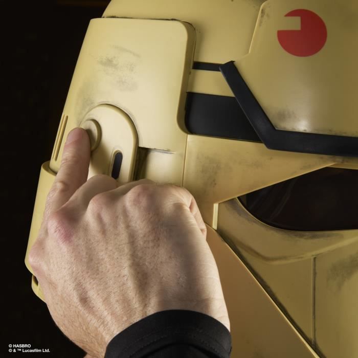 Casque Shoretrooper électronique premium, article de cosplay Star Wars The Black Series : Andor, Modulation vocale, des 14