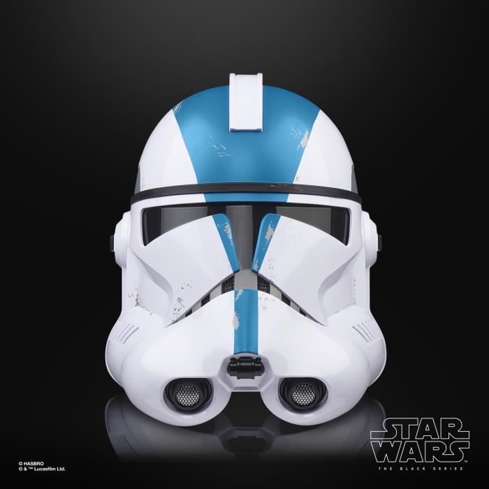 Casque de soldat clone 501e Legion électronique premium, article de cosplay, des 14 ans, Star Wars The Black Series