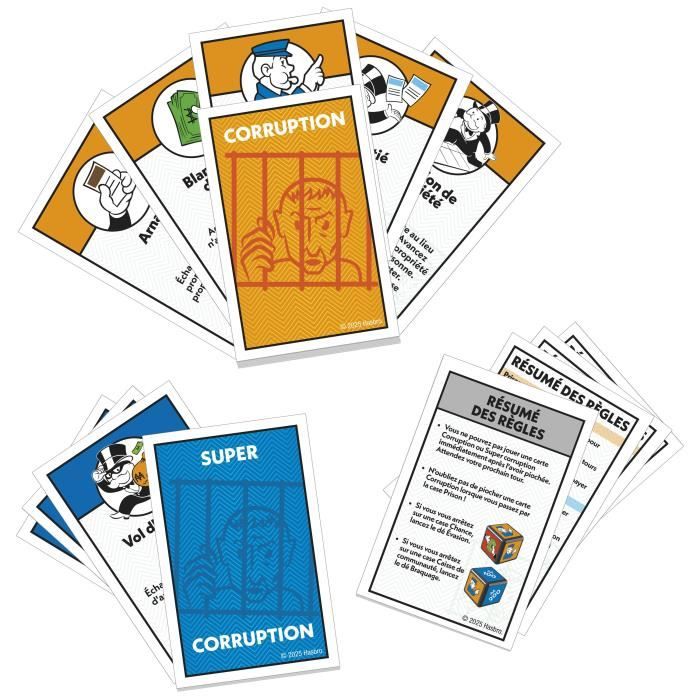 Monopoly Extension Allez en prison, rend le jeu Monopoly classique plus amusant et plus rapide, jeux de plateau, 2 a 6 joueurs, 40 m