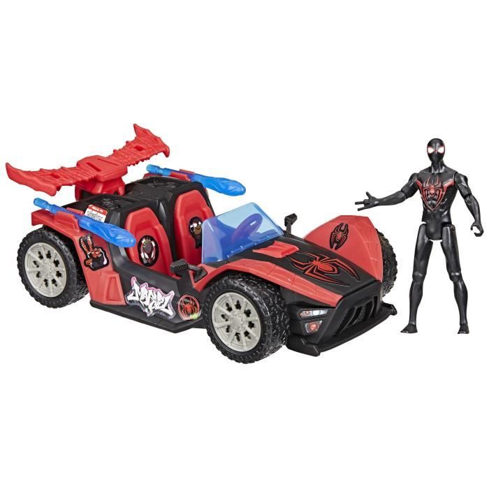 Figurine 10 cm Miles Morales Bolide de course Remix, Marvel Spider-Man VenomVersus Epic World of Action, des 4 ans