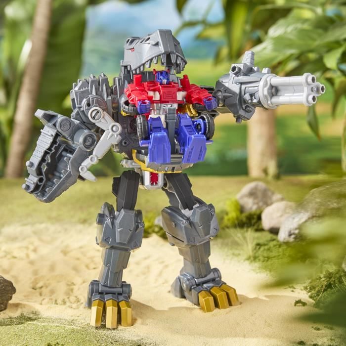 Transformers Grimlock Morsure et combat, figurine de 22,5 cm, Transformers CYBERWORLD, des 6 ans