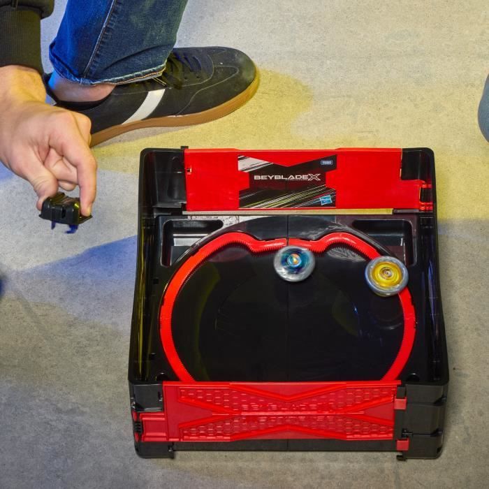 Beyblade X Arene de combat mobile, Beystadium pour toupies de compétition Beyblade (toupie et lanceur requis, vendus séparément), ca