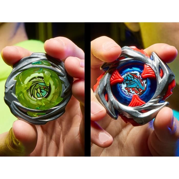 Beyblade X Set de combat Descente-choc avec arene Beystadium, 2 toupies et 2 lanceurs, des 8 ans