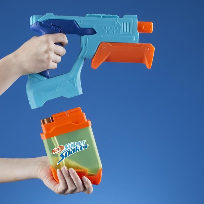 Nerf Dunk-Fill, Pack de 2 pistolets a eau, réservoirs a remplissage instantané facile, jouets d'eau, Super Soaker, des 6 ans