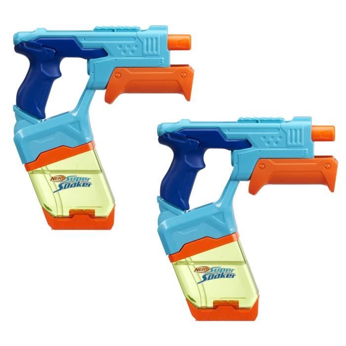Nerf Dunk-Fill, Pack de 2 pistolets a eau, réservoirs a remplissage instantané facile, jouets d'eau, Super Soaker, des 6 ans