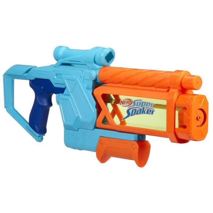 Nerf Pistolet a eau Mega Dunk-Fill, remplissage instantané facile, Réservoir 1L, Nerf Super Soaker, des 6 ans