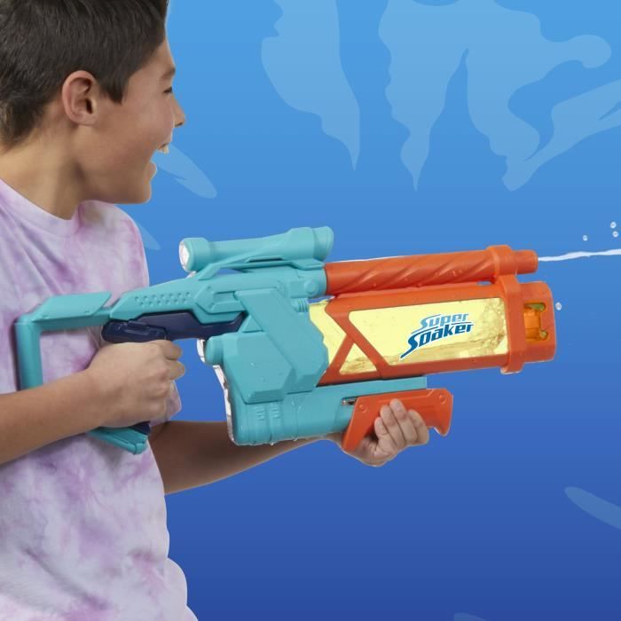 Nerf Pistolet a eau Mega Dunk-Fill, remplissage instantané facile, Réservoir 1L, Nerf Super Soaker, des 6 ans