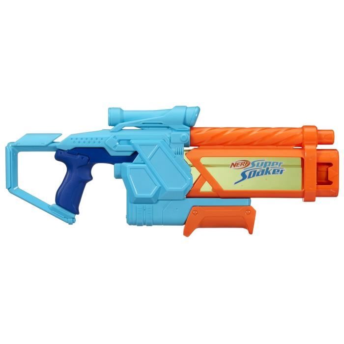 Nerf Pistolet a eau Mega Dunk-Fill, remplissage instantané facile, Réservoir 1L, Nerf Super Soaker, des 6 ans