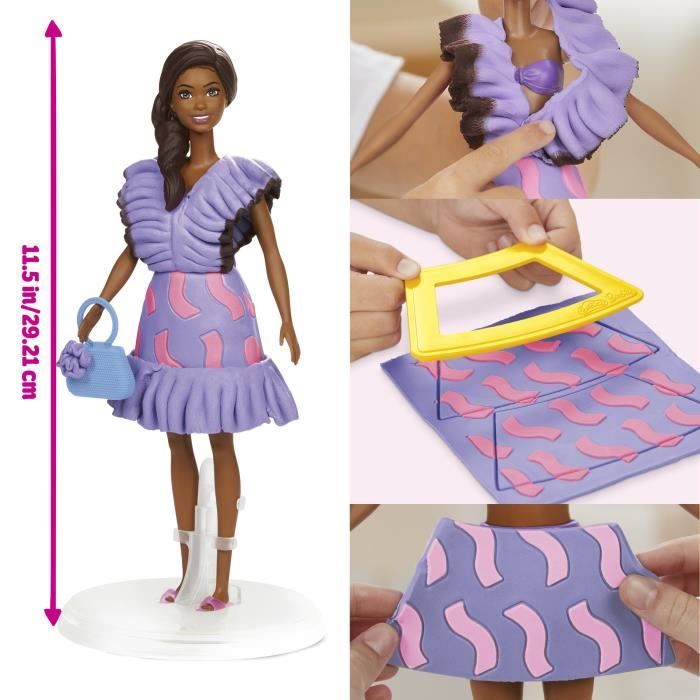 Play-Doh Barbie Style fashionista, coffret de pâte a modeler