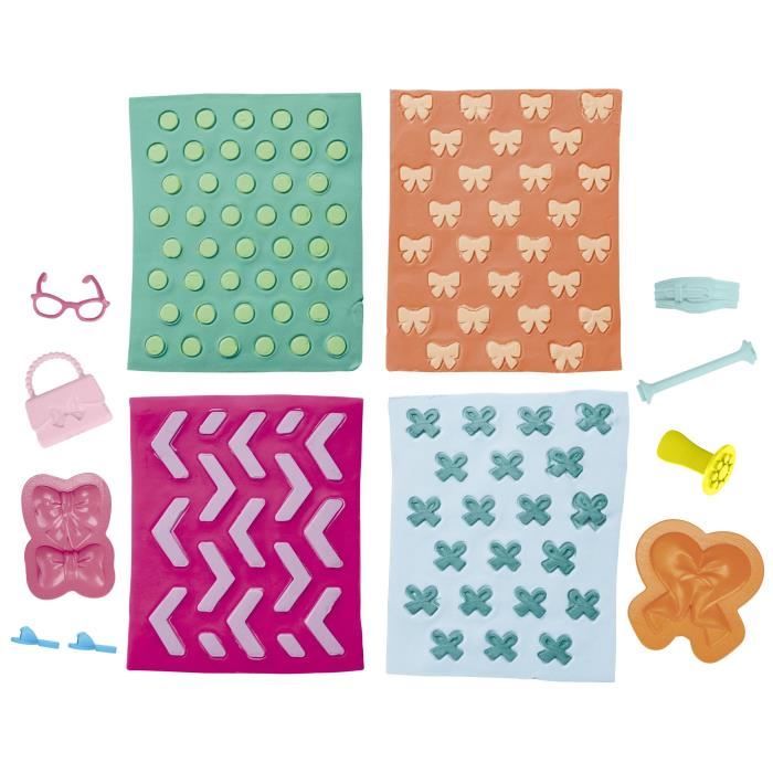 Play-Doh Barbie Perles et noeuds, recharges pour coffret de pâte a modeler