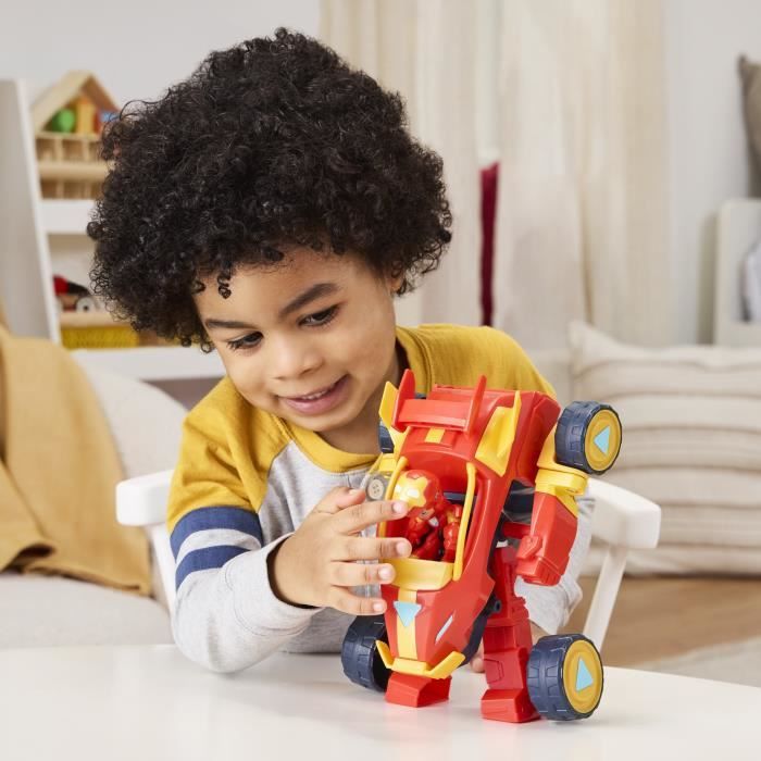 Armure mecha Iron Man et véhicule 2-en-1, Marvel Iron Man and his Awesome Friends, des 3 ans