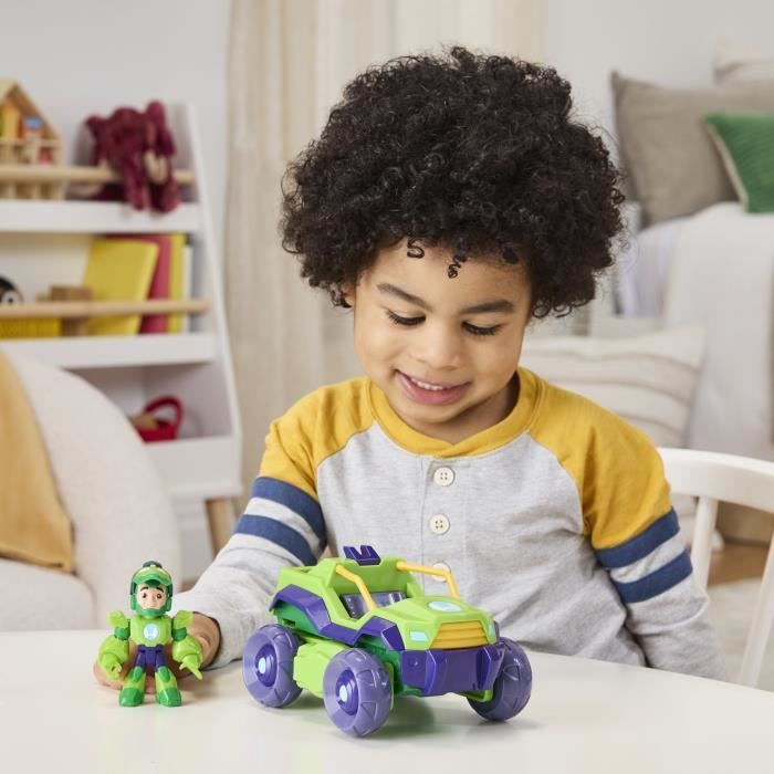 Iron Hulk armure mecha et véhicule 2-en-1, Marvel Iron Man and his Awesome Friends, des 4 ans