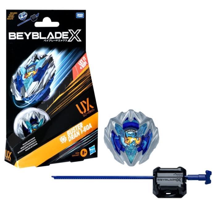 Beyblade X Buster Dran 1-60A UX, toupie de type endurance et lanceur, toupies de combat authentiques Takara Tomy, des 8 ans