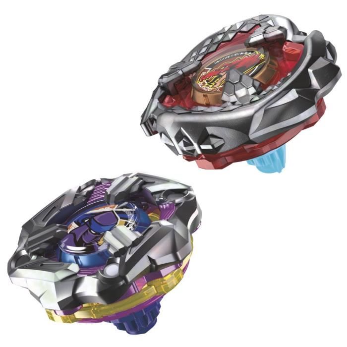 Beyblade X Dual Pack Beat Tyranno 4-70Q et Knife Shinobi 4-80HN, 2†toupies de compÈtition a rotation droite authentiques Takara Tomy