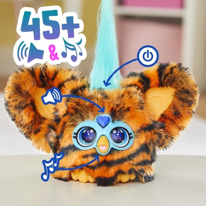Furby Furblets Ty-Bee, Mini peluche électronique pour filles et garçons, plus de 45 sons, a partir de 6 ans, Hasbro