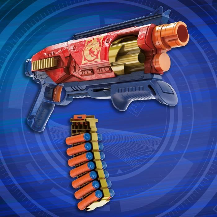 Nerf Loadout Shadowspeed Recon, blaster avec rangement pour les 14 fléchettes Nerf N1 incluses, barillet rotatif a 6 fléchettes, jou