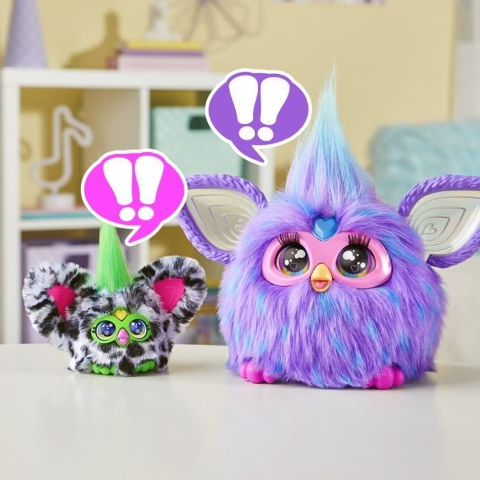 Furby Furblets Moo-Boo, Mini peluche électronique pour filles et garçons, plus de 45 sons, a partir de 6 ans, série 4, Hasbro
