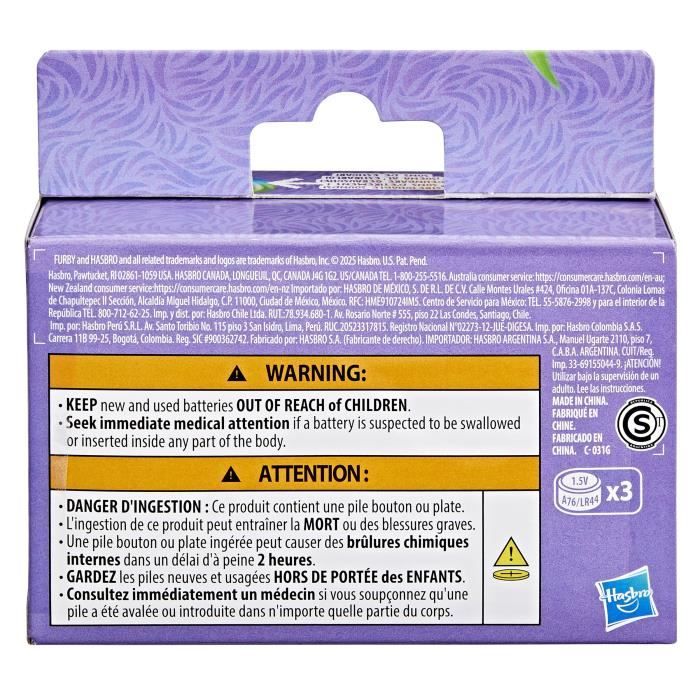 Furby DJ Furblets Berry-Cup-Cake, Mini peluche électronique, jouet pour enfant, 45 sons et musiques, des 6 ans