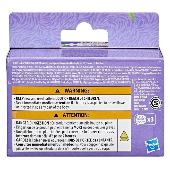 Furby DJ Furblets Kitt-Ee-Luv, Mini peluche électronique, jouet pour enfant, 45 sons et musiques, des 6 ans