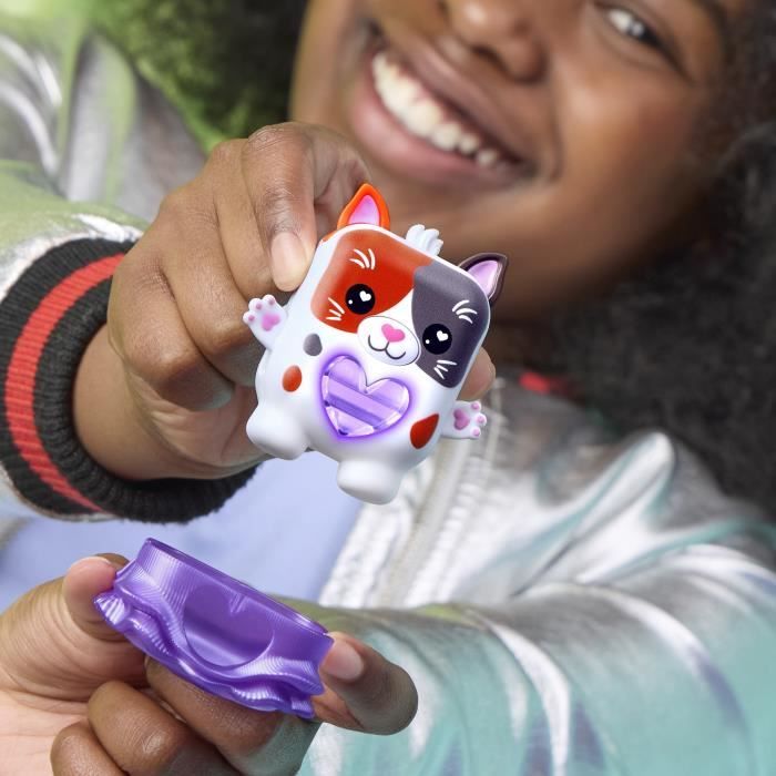 Nano-mals Purrnelope le chaton tricolore, compagnon électronique, plus de 70 réactions, pour enfants, des 5 ans