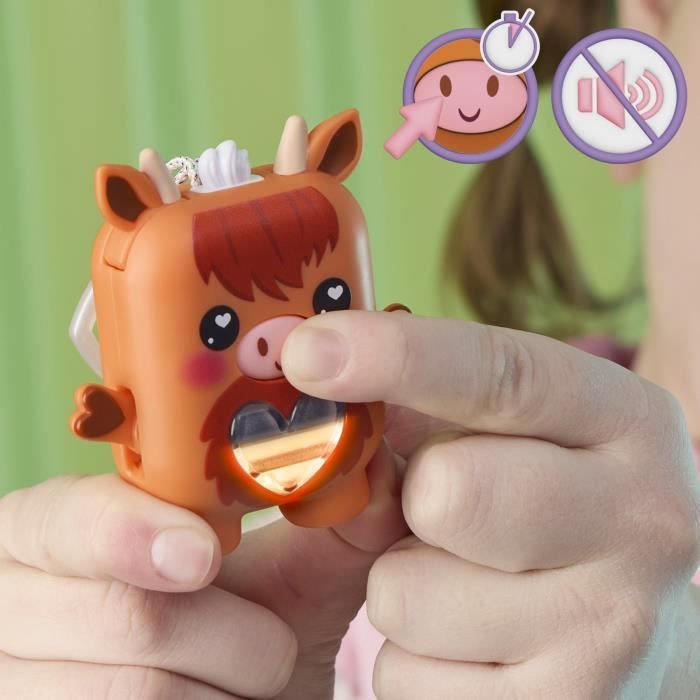 Nano-mals Cowbert la vache des Highlands, compagnon électronique, plus de 70 réactions, pour enfants, des 5 ans