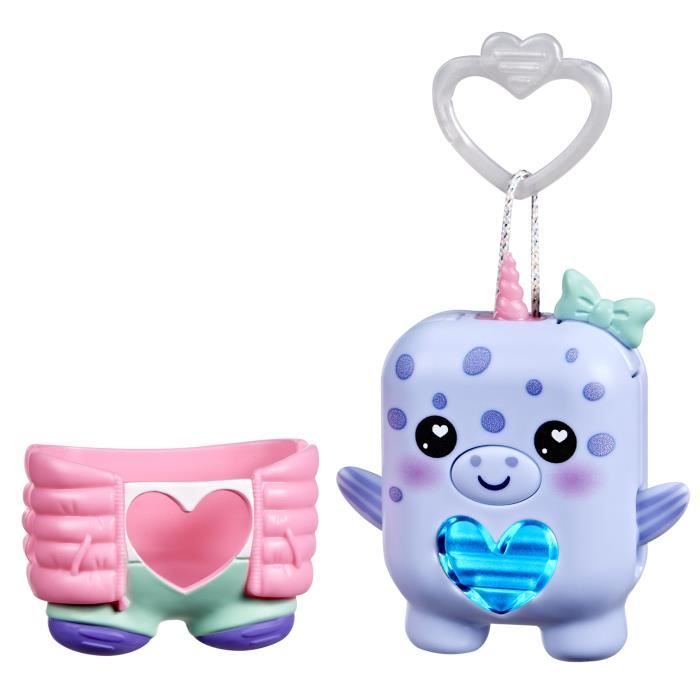 Nano-mals Bubbly le narval, compagnon électronique, plus de 70 réactions, pour enfants, des 5 ans