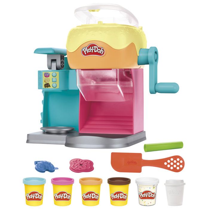Play-Doh Donut Drop Shop, coffret de pâte a modeler, jouet de nourriture factice, loisirs créatifs pour enfants, des 3 ans