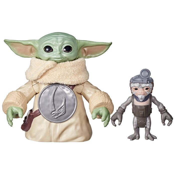 Câlins Grogu, figurine électronique de 16,5 cm et Anzellan, jouets Star Wars: The Mandalorian & Grogu pour enfants, des 4 ans