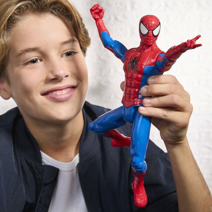 Figurine SpiderMan 30 cm, Titan Series, jouets de super-héros pour enfants, Marvel Spider-Man, des 4 ans