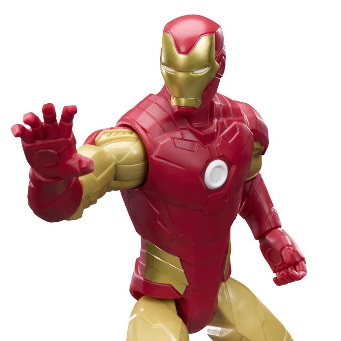 Figurine Iron Man 30 cm, Titan Series, 11 points d'articulation, jouets de super-héros pour enfants, Marvel Avengers, des 4 ans
