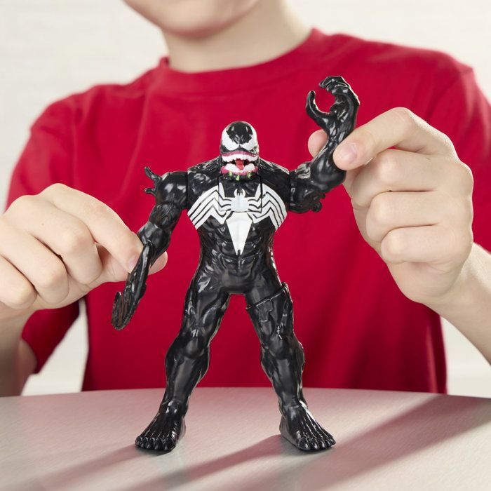 Figurine électronique Venom de 15 cm, avec effets sonores, Jouets de super-héros Spider-Man Venom Action éleectronique, des 4 ans