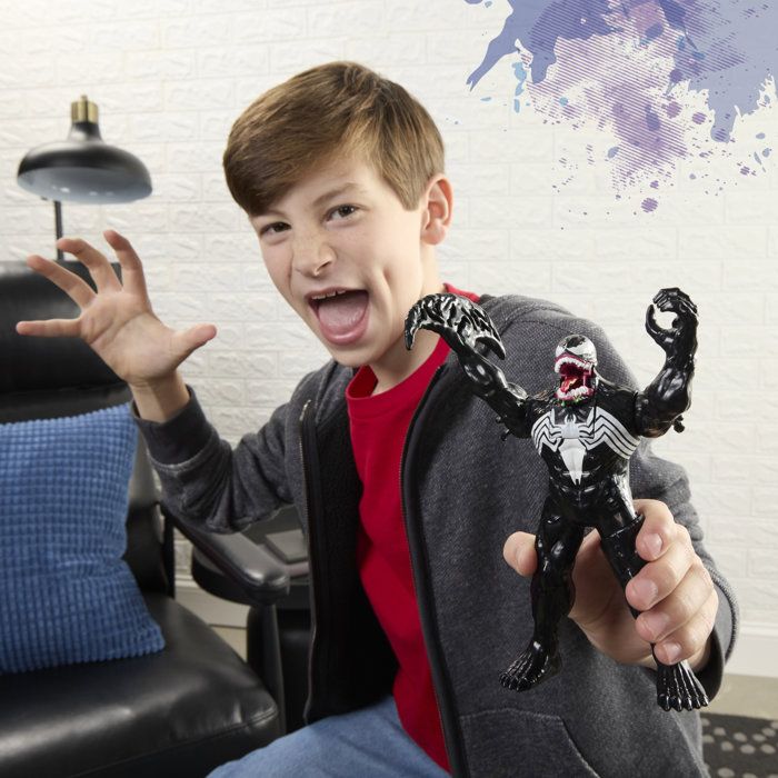 Figurine électronique Venom de 15 cm, avec effets sonores, Jouets de super-héros Spider-Man Venom Action éleectronique, des 4 ans